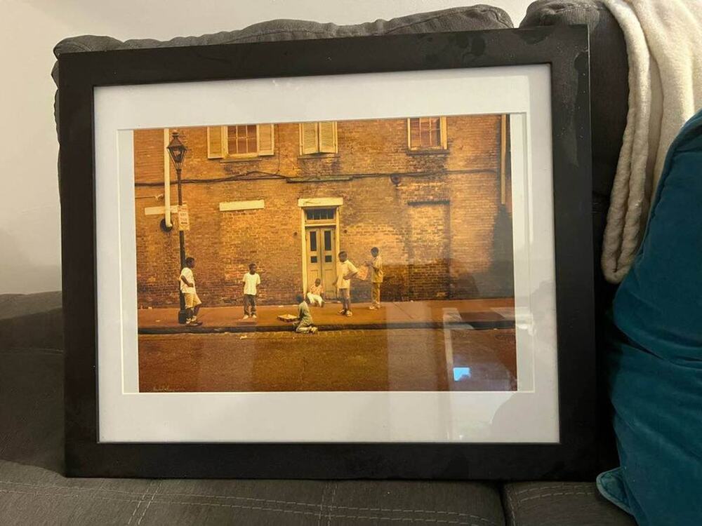 Michael Benjamin Street Scene Photo Professionally Framed